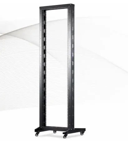 RACK DE MARCO ABIERTO DE 2 POSTES + RUEDAS, 60*60*188 cm // 37U / SRA6637