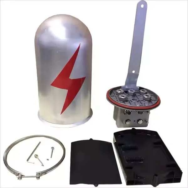 Manga Tipo  Domo OPGW, 48 FO, 4 salidas (2 salidas  para OPGW y 2 para ADSS)