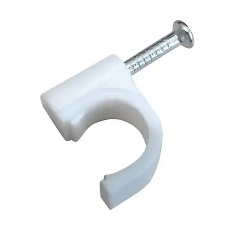 GRAPAS CABLE REDONDO 7mm COLOR BLANCO