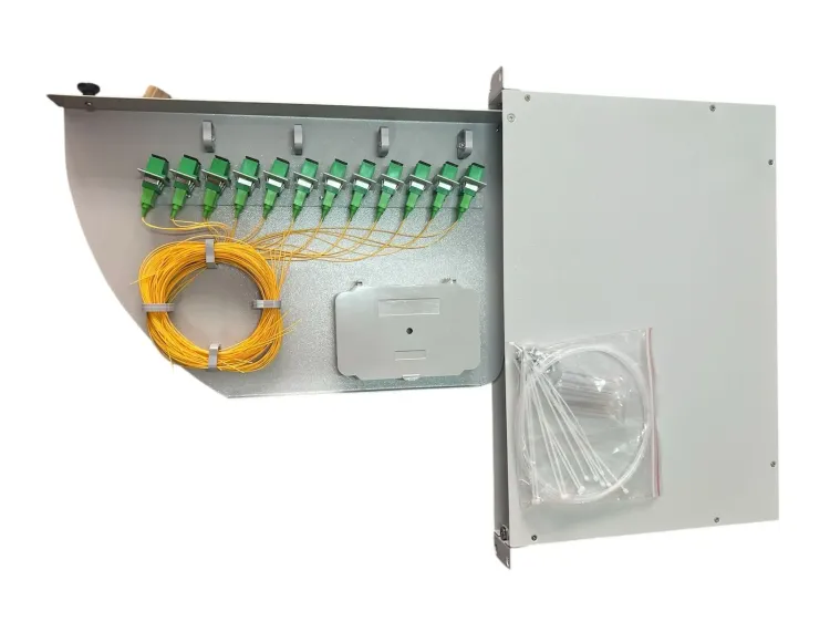 ODF 24 CORES con Adaptadores APC/UPC  - APERTURA LATERAL  (BLANCO)