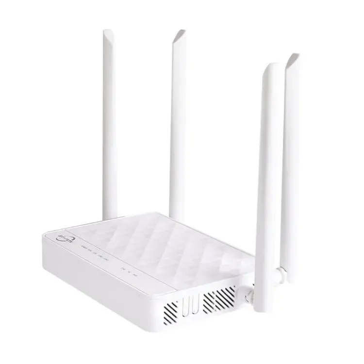 Vista adicional de BTPON BT-778XR XPON 1GE+1FE+WIFI DUAL BANDA  4 ANTENAS