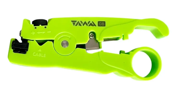 TAWAA-Pelacables multifunción 08, herramientas de pelado Coaxial de Cable redondo, pelado de diferentes Cables de red, Cables y óptica