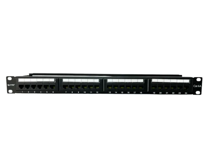PATCH PANEL CAT6A 24 PUERTOS