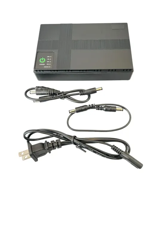 Vista adicional de MINI UPS 5v/2A - 9v/1A - 12V/1A BATERIA 10400mA