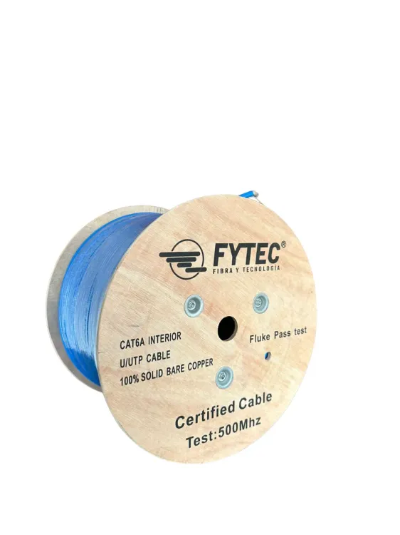 FYTEC UTP CABLE CAT 6A (305 m/Rollo) AZUL - INDOOR - 100% Cobre - 23AWG 0.57mm