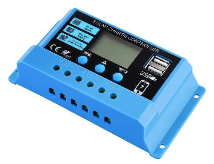 FYTEC CONTROLADOR PWM DE PANELES SOLARES 12V/24V 30A - COMPATIBLE CON BATERÍAS ACIDO -GEL -  LITIO