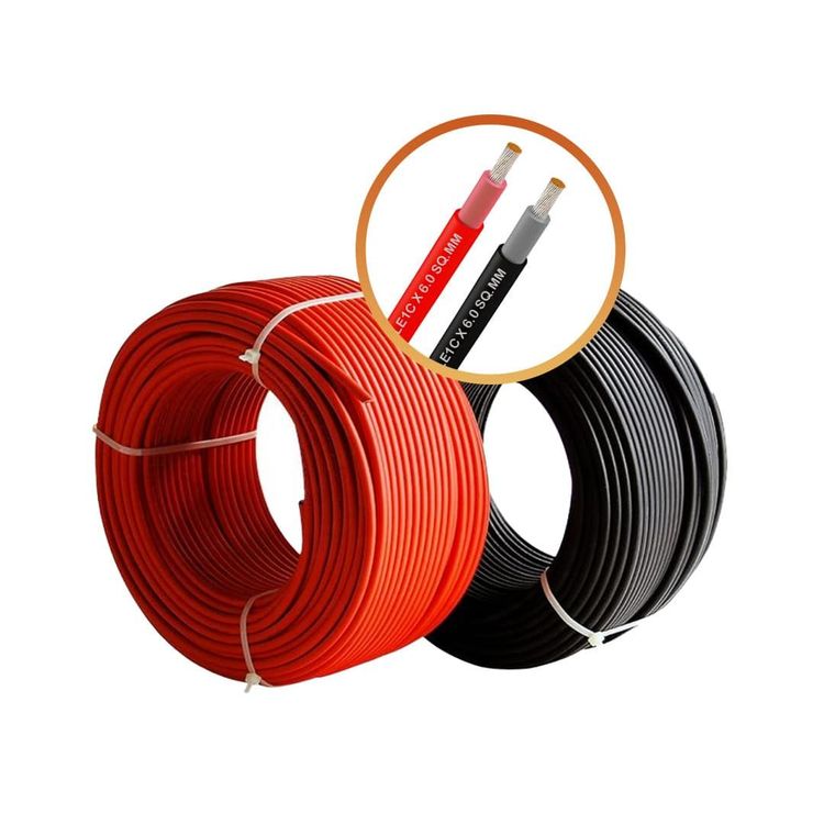 SOLAR CABLE AWG 10 NEGRO/ROJO ESTAÑADO(Pareja-Metros)