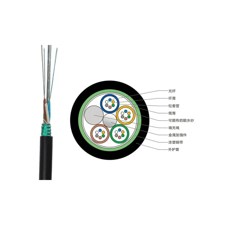 FYTEC PREMIUM GYTS CANALIZADA/BLINDADA/ANTIROEDORES CABLE 48CORES SPAN 120M ROLLO 4KM G652D – HDPE 10.2MM - AEREO/DUCTOS