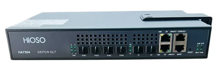 HIOSO HA7304 - OLT 4 PUERTOS EPON + 4SFP PX20+++