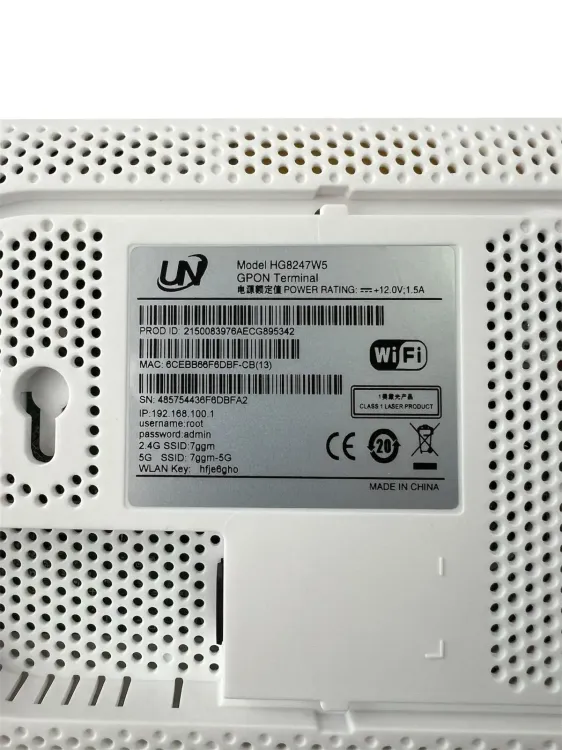 Vista adicional de ONT HUAWEI HG8247W5 DUAL BAND 4ge+2.4G/5G + USB, 5DBI