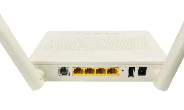 Vista adicional de HUAWEI EG8145V5 DUAL BAND GPON ONU 4GE+POTS+2USB+WIFI (5Dbi Antenna) - 5 LEDs