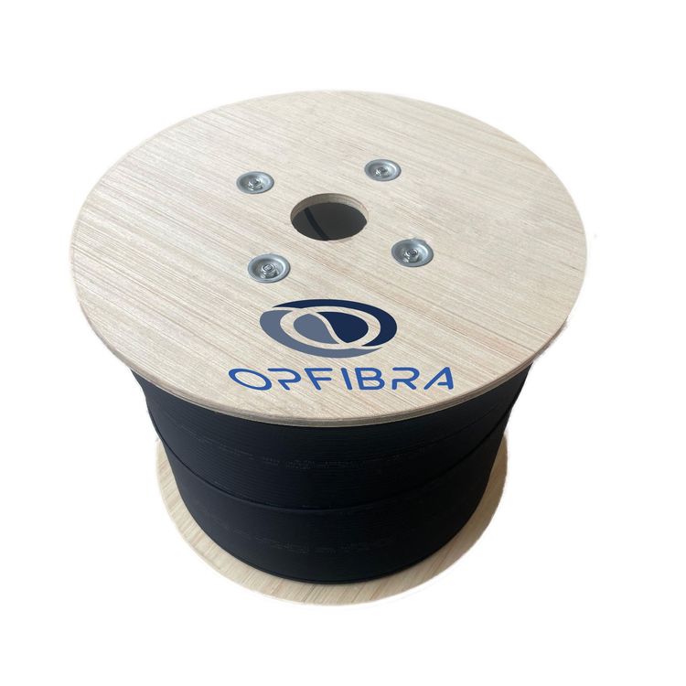 OPFIBRA - DROP CABLE 8CORES + BUFFER, ROLLO 2KM G657A2 - 3GALVANIZADOS EXTERIOR LSZH 6X3MM