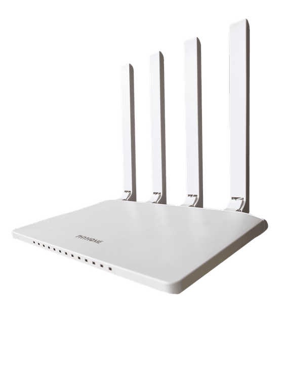 PHYHOME | P20 ONU PRO 2GE+2.4 5G +AC1200+WIFI+VOIP+XPON - 4 ANTENAS 6DBI