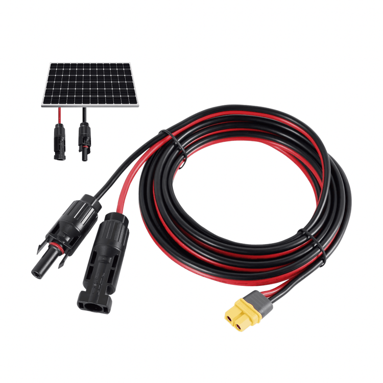 CABLE XT60 a MC4 - 0.5M*AWG12 PARA ESTACIONES DE ENERGIA