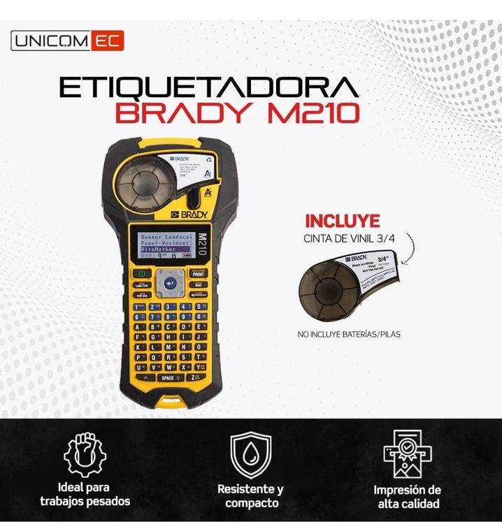 Etiquetadora BRADY m210