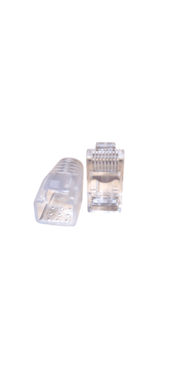 CAT6-CONECTOR (PATH THROUGH) + CAPUCHON /  Paquete x100