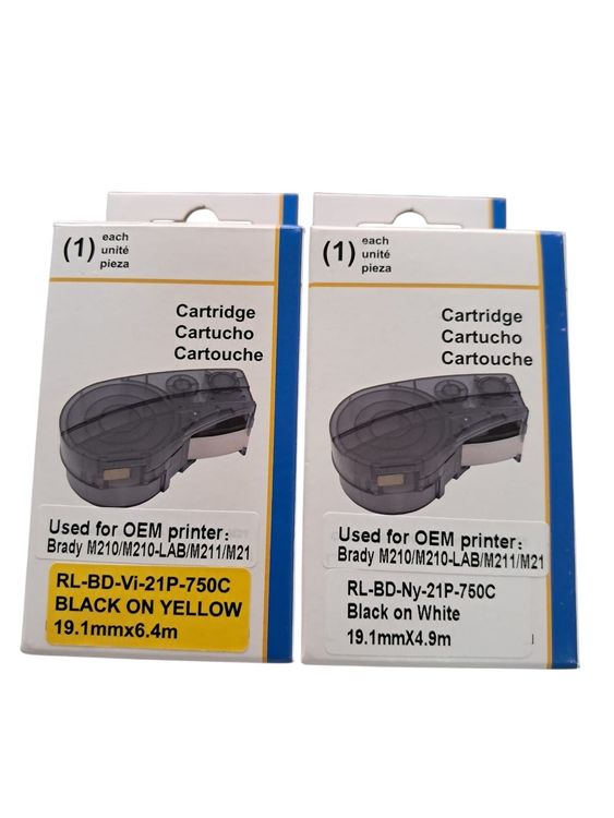 Cinta 3/4 para etiquetadora BRADY NYLON - GENERICA - Para BMP21 y BM210