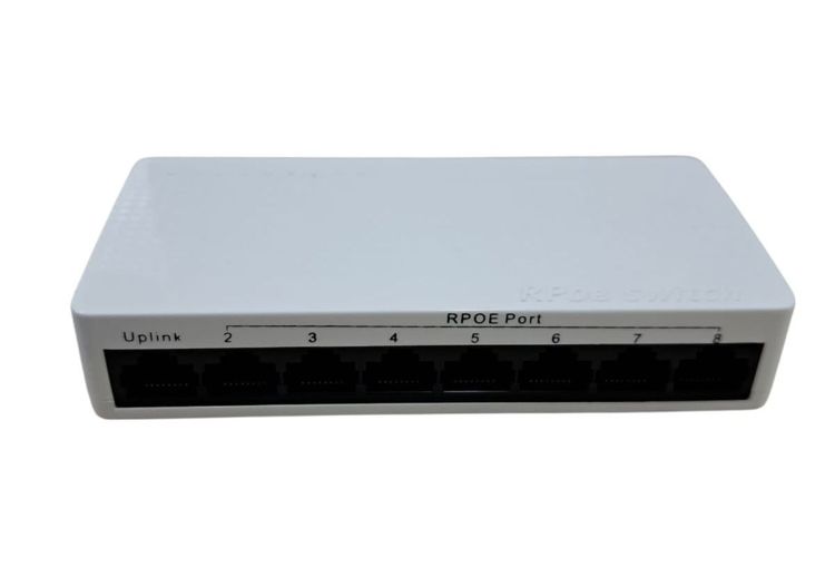 FYTEC - POE REVERSO SW Gigabits 8 ports 10/100/1000Mbps Switch Ethernet 1 UPLINK + 7 LAN SALIDA 5-12V 1.5A
