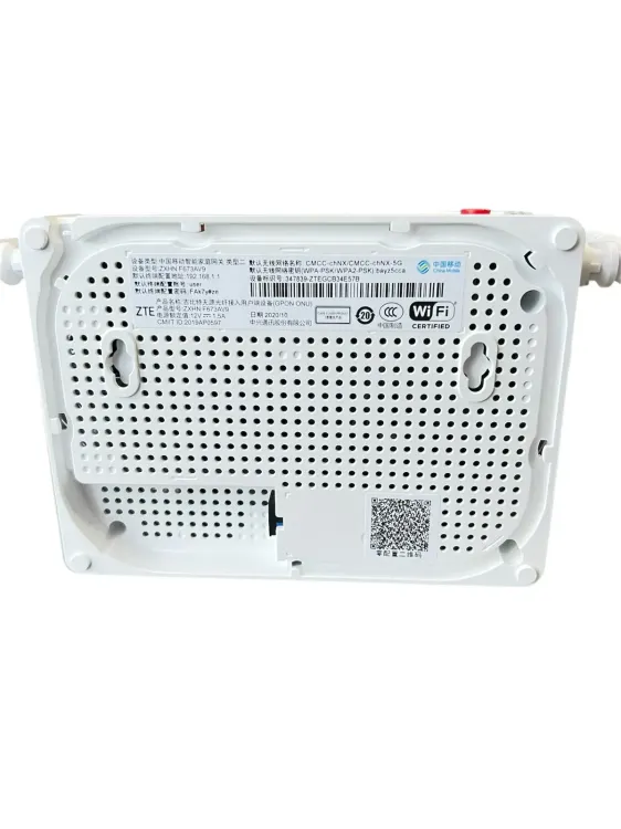 Vista adicional de ONT ZTE F673AV9 CHINA MOBILE GPON 4GE+24G/5G dual Banda Wifi +1pot+usb, 5dbi V9