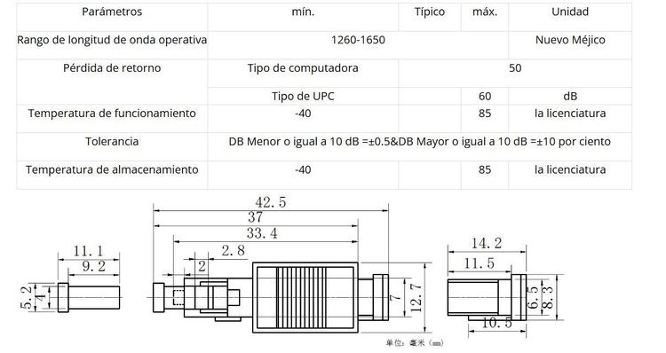 Vista adicional de ATENUADOR CONECTOR SC - SC/UPC 10db