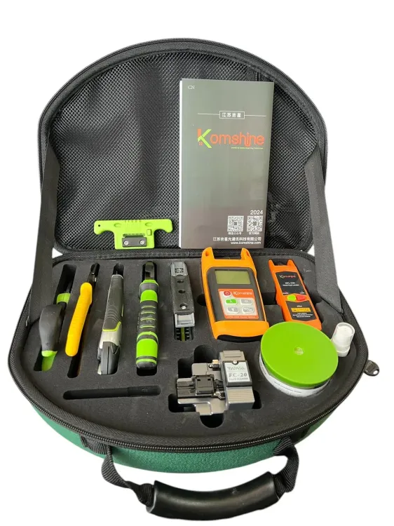 KomShine KIT  HERRAMIENTAS FTTH PRO  , con OPM, VFL, FC-20 fiber cleaver,  FOCW and tools, KFH-12E