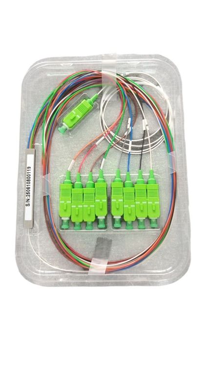 Splitter SC/APC 1x8 MircoPLC 0.9mm G657