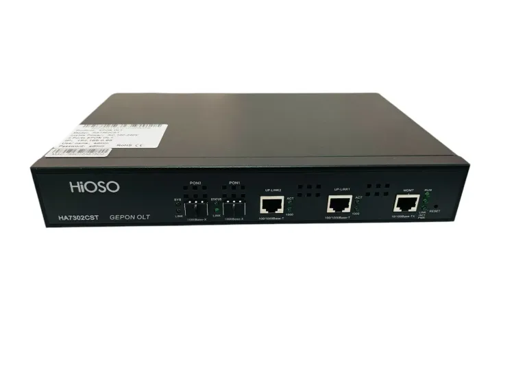 HIOSO HA7302CST  - OLT 2PUERTOS EPON + 2SFP PX20+++