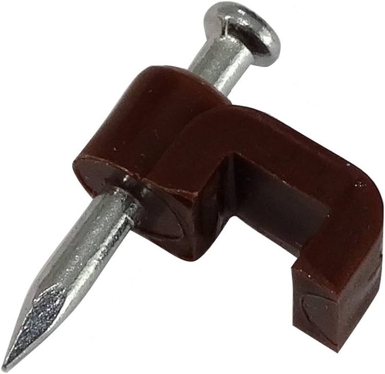 Grapas para Fibra Optica 6mm Negro