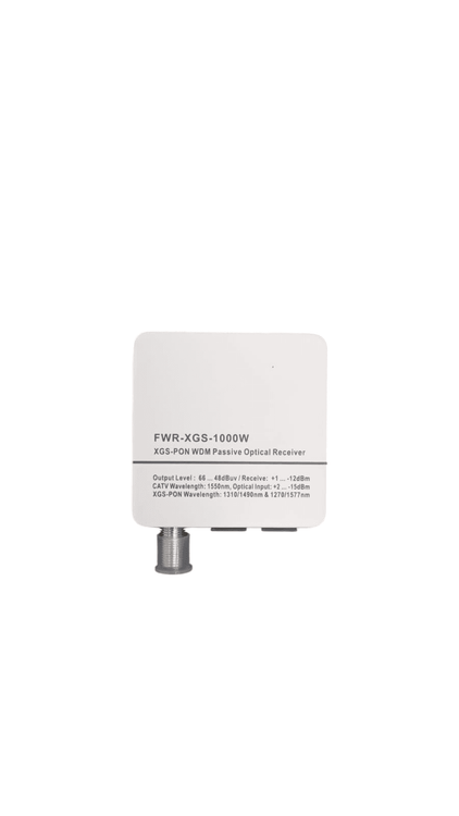 MINI NODO PASIVO XGSPON / optical power range: +2~-15dBm, Output wavelength:1310/1490nm,& 1270/1577nm,CATV wavelength: 1550nm.