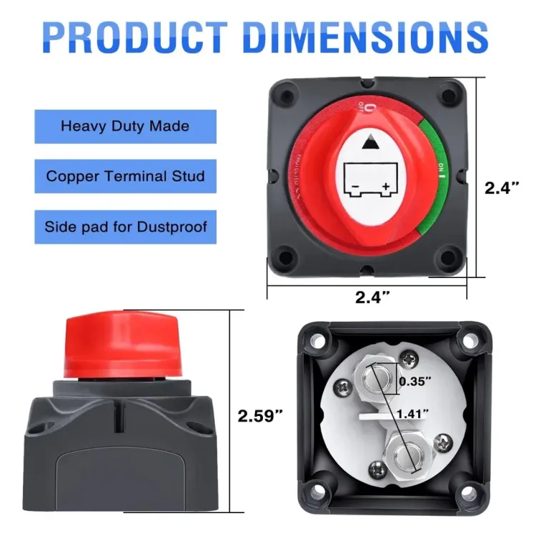 Vista adicional de SELECTOR SWITCH AC 1P 275A ON/OFF