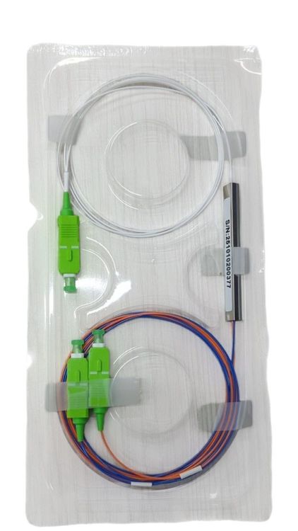 Mirco PLC Splitter 1x2 SC APC-G657-0,9mm -1mts