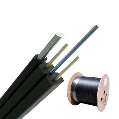 FYTEC PREMIUM DROP CABLE 2CORES ROLLO 2KM G657A2 - 1GALVANIZADO + 2 FRP EXTERIOR LSZH 5X2MM