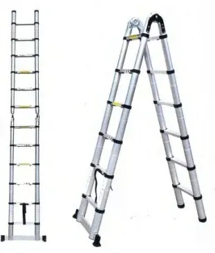 ESCALERA PLEGABLE RETRACTIL DE ALUMINIO 30 PELDAÑOS