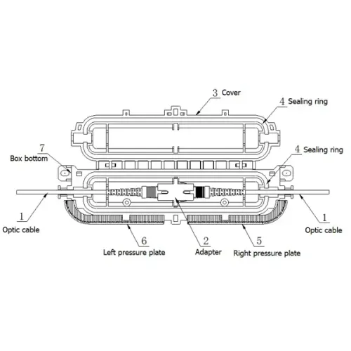 Vista adicional de CAJA PROTECCION DROP 1X1 | EXTERIOR - IP68 - LW-DSB-1B-SA-01