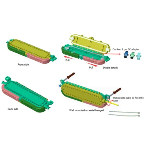 Vista adicional de CAJA PROTECCION DROP 1X1 | EXTERIOR - IP68 - LW-DSB-1B-SA-01