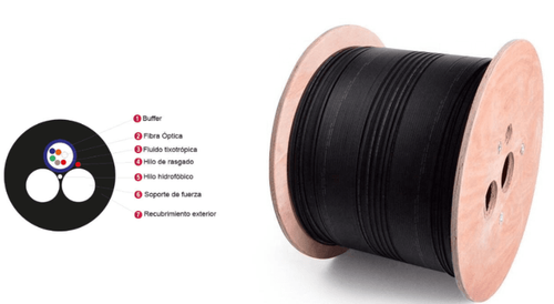 COREX ASU CABLE 6CORES SPAN 120M ROLLO 4KM G652D – HDPE DIÁMETRO 7.2MM