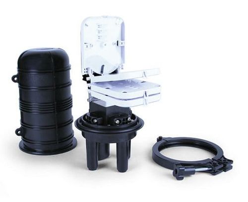 FOSC - MINI MANGA DOMO 24-48 cores, 4x12 bandejas, 3+1 SALIDAS| TERMO| 310(H)x190(D)mm