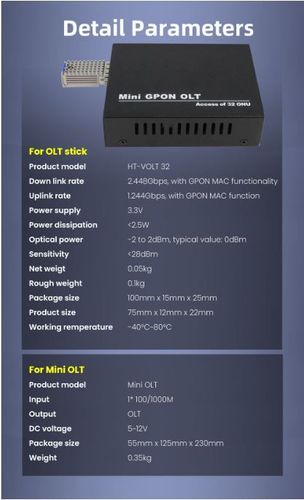 Vista adicional de MINI OLT GPON STICK SFP 32 USUARIOS 8KM