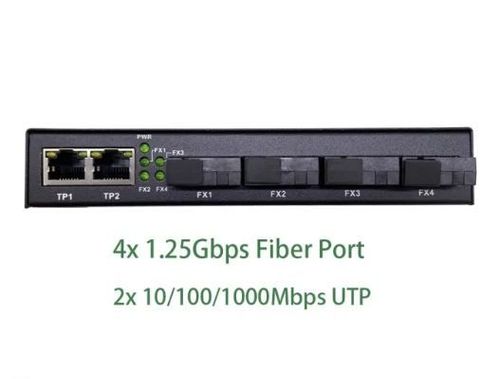Vista adicional de FYTEC GIGA - 4G2G SWITCH 4 GIGA - 20KM SWITCH + 2* Ethernet GIGA