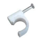 GRAPAS CABLE REDONDO 7mm COLOR BLANCO