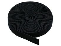 VELCRO 10mm NEGRO, ROLLO 5 METROS